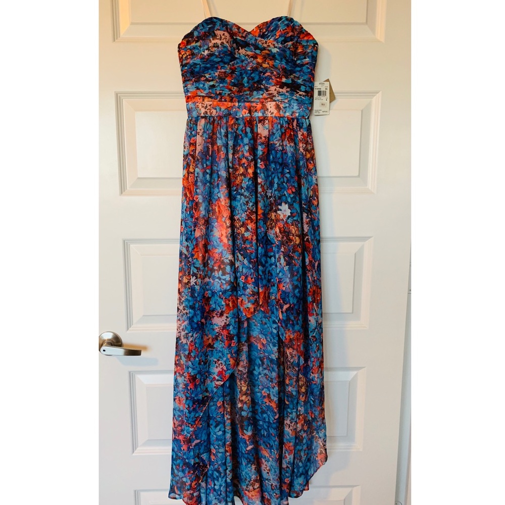Aidan Maltox Floral Formal Dress